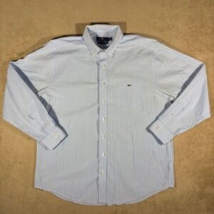 Vineyard Vines Classic Fit Tucker Shirt‎ X-Large Blue/White Stripe Long Sleeve